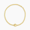 Titanium Steel Heart Double Buckle Paper Clip Necklace Furnace Vacuum Plated 18K Real Gold For Women