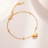 Titanium Steel Heart Love Bracelet Light Luxury Geometric Electroplated Women's Hand Jewelry