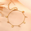 Titanium Steel Heart Pattern Cartoon Style Electroplated Women's Diamond Pendant Bracelet
