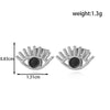 Titanium Steel Heart Pattern Electroplated Women's Earrings