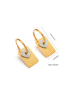 Titanium Steel Heart Shape Electroplated Fashion Retro Elegant Women's Earrings