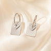 Titanium Steel Heart Shape Electroplated Fashion Retro Elegant Women's Earrings