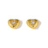 Titanium Steel Heart Shape Light Luxury Electroplated Earrings