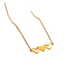 Titanium Steel Heart Shaped Cartoon Geometric Real Gold Plated Necklace Accessories
