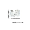 Titanium Steel Heart Shaped Geometric Ring With Electroplating For Female And Unisex Style