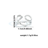 Titanium Steel Heart Shaped Geometric Ring With Electroplating For Female And Unisex Style