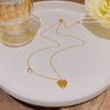 Titanium Steel Heart Shaped Women's Light Luxury Niche Love Collarbone Necklace With Design Sense And Simple Sweet Style