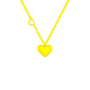Titanium Steel Heart Shaped Women's Light Luxury Niche Love Collarbone Necklace With Design Sense And Simple Sweet Style