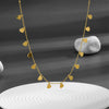 Titanium Steel Heart Water Drop Bell Pattern Jewelry Set For Women Including Necklace Bracelet Earrings