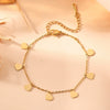 Titanium Steel Heart Water Drop Bell Pattern Jewelry Set For Women Including Necklace Bracelet Earrings