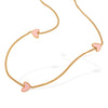 316L Stainless Steel Heartshaped Electroplated Necklace For Women