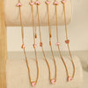 316L Stainless Steel Heartshaped Electroplated Necklace For Women