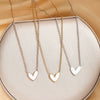 Titanium Steel Heartshaped Love Necklace For Women With Electroplating Irregular Pendant And Cross Chain Ins Trendy Niche Design