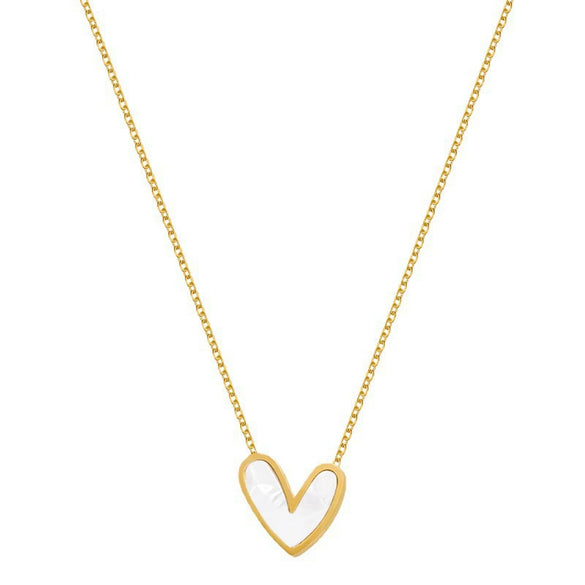 Titanium Steel Heartshaped Love Necklace For Women With Electroplating Irregular Pendant And Cross Chain Ins Trendy Niche Design