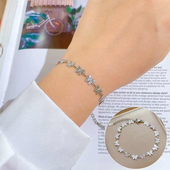 Titanium Steel Hip Hop Bracelet With Gold Inlaid Constellation Cartoon Style