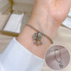 Titanium Steel Hip Hop Bracelet With Gold Inlaid Constellation Cartoon Style