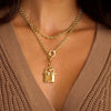 Titanium Steel Hiphop Electroplated Heart Star Geometric Animal Zodiac Clavicle Chain Necklace For Women