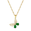 Titanium Steel Hollow Butterfly Women's Jewelry Set With Geometric Pattern And Electroplating Treatment
