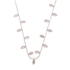 Titanium Steel Hollow Leaf Love Star Necklace For Women With Electroplating Design