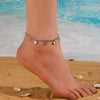 Titanium Steel Hollow Multiple Round Women's Anklet Jewelry
