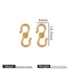 Titanium Steel Hook Buckles Jewelry Connecting Buckles For Bracelets Necklaces Handmade Diy Accessories With Totem Pattern Electroplated