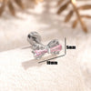 Titanium Steel Inlaid Zircon Bow Style Women's Earrings