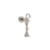 Titanium Steel Inlaid Zircon Ear Nail For Women Cute High Sense