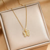 Titanium Steel Insect Pattern Women's Fashion Elegant Clavicle Necklace With Copper Pendant And Electroplating Treatment