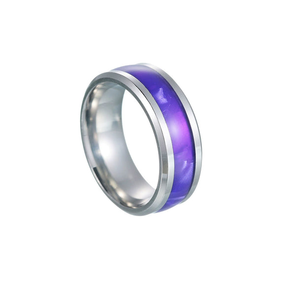 Titanium Steel Jewelry Bracelet And Men's Ring With Imitation Natural Stone Opal