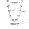 Titanium Steel Jewelry Conch Sea Star Necklace With Heart Shape And Animal Zodiac Pattern Electroplated Light Luxury Niche Design Neck Chain No Fade
