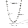 Titanium Steel Jewelry Conch Sea Star Necklace With Heart Shape And Animal Zodiac Pattern Electroplated Light Luxury Niche Design Neck Chain No Fade