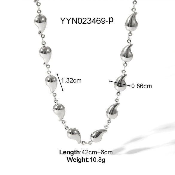 Titanium Steel Jewelry Conch Sea Star Necklace With Heart Shape And Animal Zodiac Pattern Electroplated Light Luxury Niche Design Neck Chain No Fade