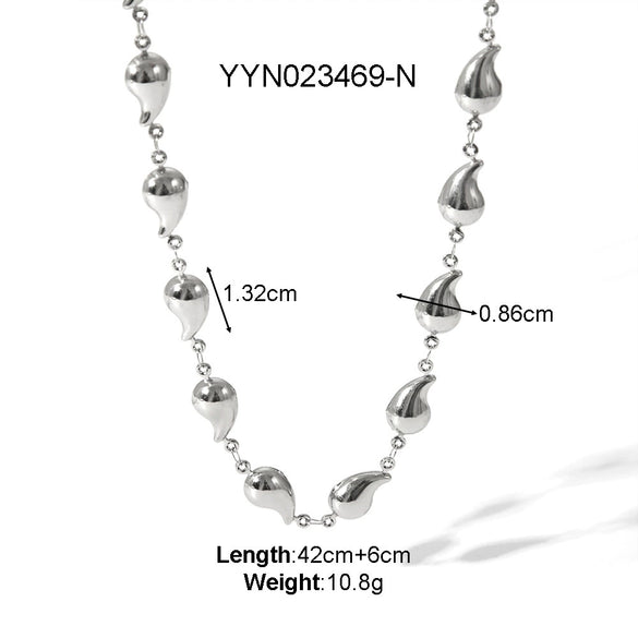 Titanium Steel Jewelry Conch Sea Star Necklace With Heart Shape And Animal Zodiac Pattern Electroplated Light Luxury Niche Design Neck Chain No Fade