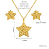 Titanium Steel Jewelry Earrings Necklaces Combination Square Round Love Irregular Pattern Electroplating Cross Chain Style For Women