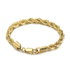Titanium Steel Jewelry 18K Gold Twocolor Twist Chain Unisex Stainless Steel Bracelet Bracelet  Sales