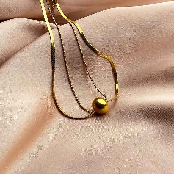 Titanium Steel Jewelry Pendant Bracelet Necklace Ear Clip Accessories With Four Leaf Clover Butterfly Geometric Pattern Electroplated For Women