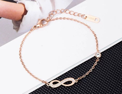 Titanium Steel Jewelry Set With Diamonds Geometric Style Bamboo Chain For Women