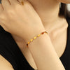 316L Stainless Steel Jewelry Set With Geometric Triangle Pattern Handmade Electroplated For Women