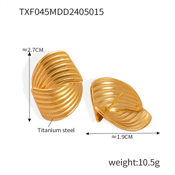 316L Stainless Steel Jewelry Suit Handpolished Multilayer Texture Chain Pattern Electroplating Design For Women