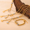 316L Stainless Steel Jewelry With Spirit Snake Design Double Layer Chain Electroplated Style For Unisex