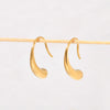 Titanium Steel 18K Gold Electroplated Geometric Drop Earrings For Women