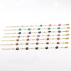 316L Stainless Steel 18K Gold Plated Crystal Flower Geometric Cross Chain Women's Bracelet And Necklace
