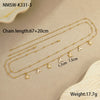 Titanium Steel 18K Real Gold Multilayered Waist Chain Body Chain Fashionable Highend Accessories