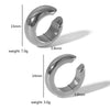 Titanium Steel Ladies Cshaped Ear Clip With Letters Numbers Text Pattern And Electroplating Treatment