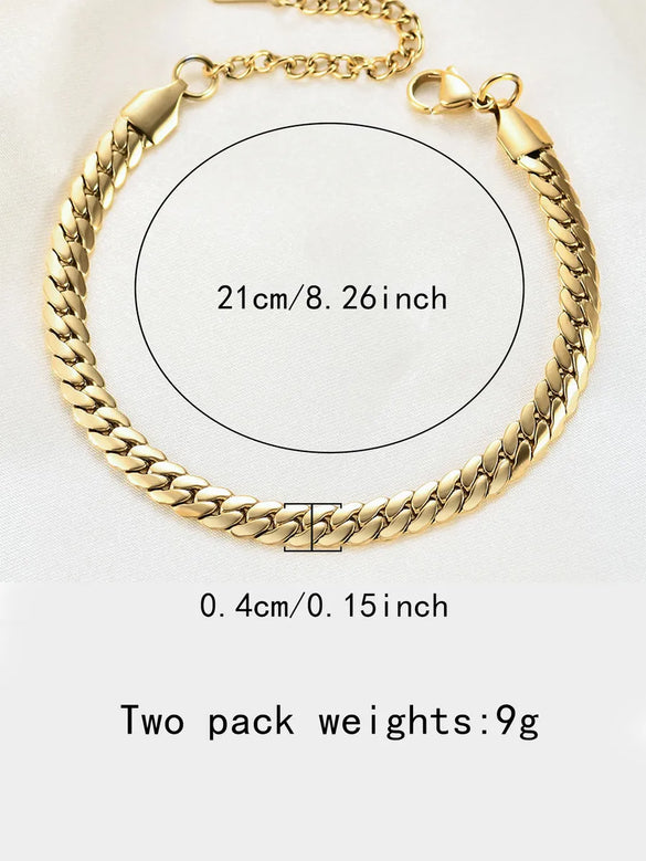 Titanium Steel Lady Modern Style Classic Style Plating Solid Color Grain Bracelets