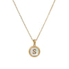 316L Stainless Steel Letter Coin Necklace 18K Gold Plated Women's Fashion
