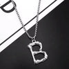 Titanium Steel Letter Hiphop Couple's Necklace With Finishing Plating