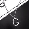 Titanium Steel Letter Hiphop Couple's Necklace With Finishing Plating