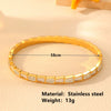 Titanium Steel Light Luxury Bracelet With White Shellfish Diamond Buckle And Electroplating Treatment