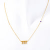Titanium Steel Light Luxury Letters Numbers Text Electroplated Pendant Necklace For Women